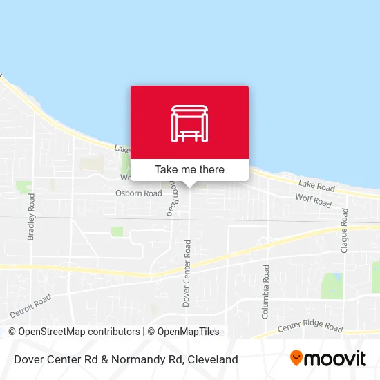 Dover Center Rd & Normandy Rd map