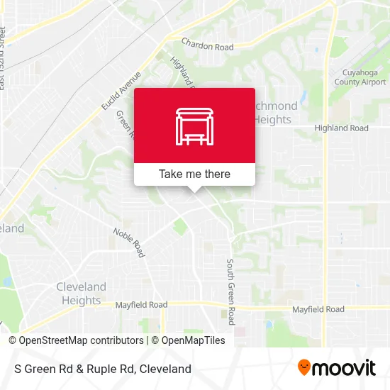 S Green Rd & Ruple Rd map
