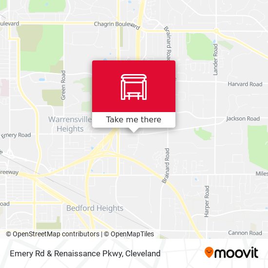 Emery Rd & Renaissance Pkwy map