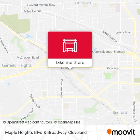 Mapa de Maple Heights Blvd & Broadway