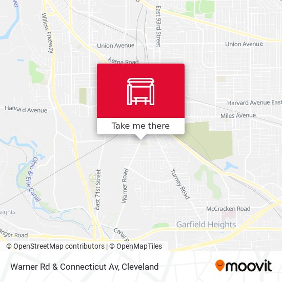 Warner Rd & Connecticut Av map