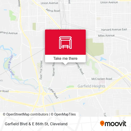 Garfield Blvd & E 86th St map