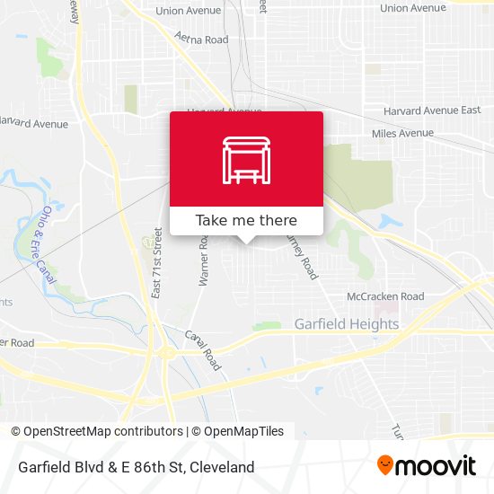 Garfield Blvd & E 86th St map