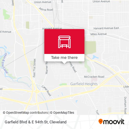 Garfield Blvd & E 94th St map
