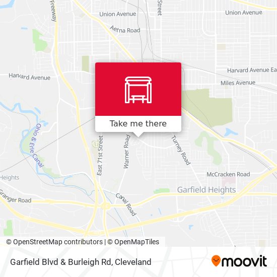Garfield Blvd & Burleigh Rd map