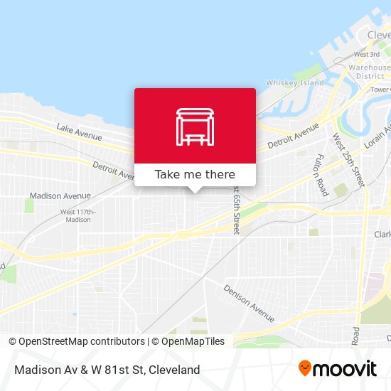 Madison Av & W 81st St map