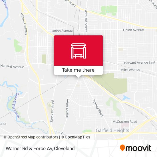 Warner Rd & Force Av map