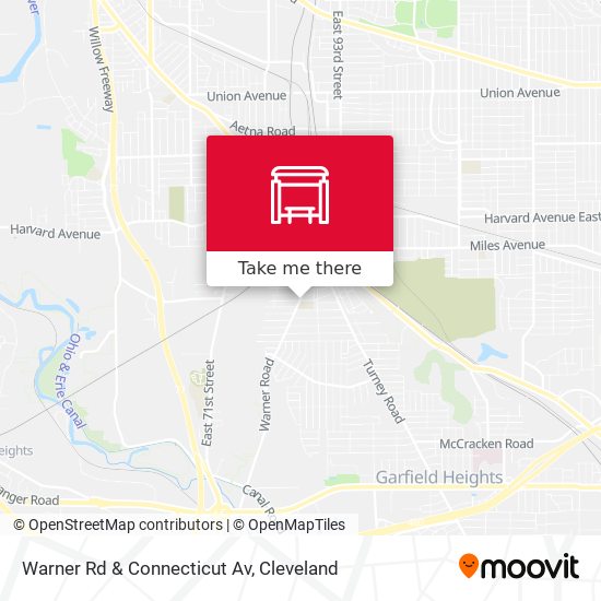 Warner Rd & Connecticut Av map