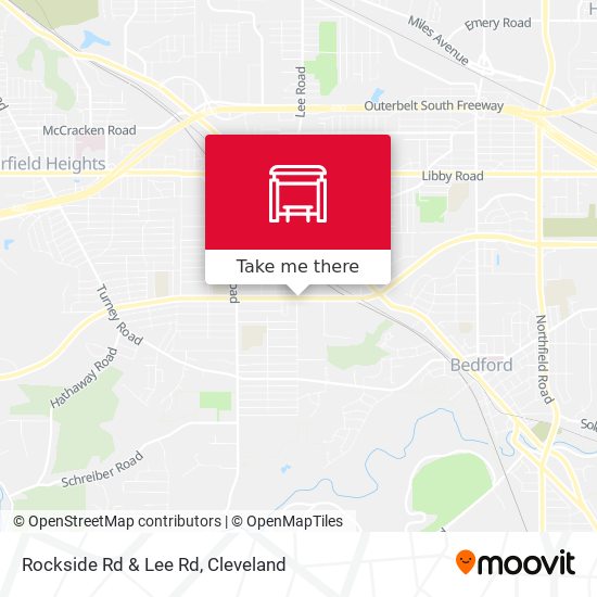 Rockside Rd & Lee Rd map