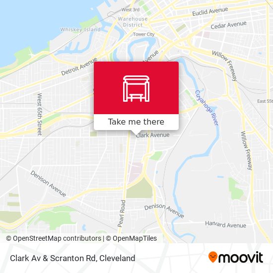 Clark Av & Scranton Rd map