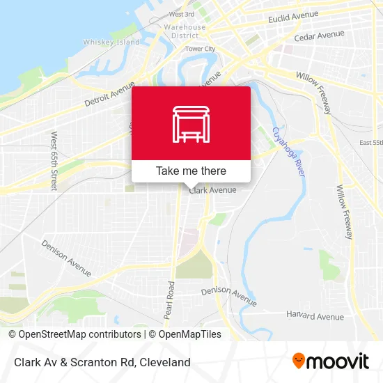 Clark Av & Scranton Rd map