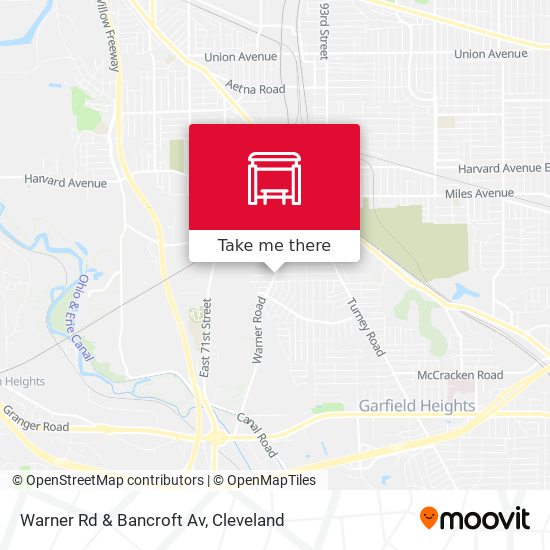 Mapa de Warner Rd & Bancroft Av