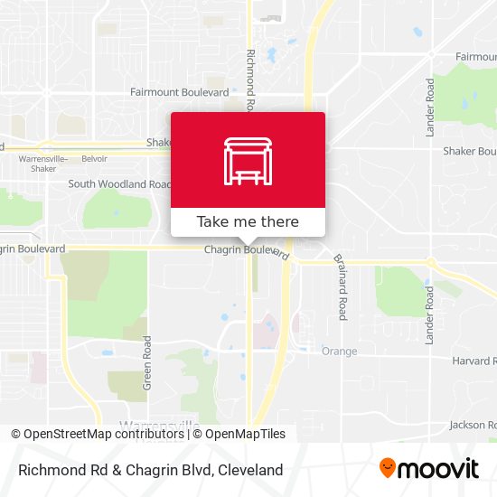 Richmond Rd & Chagrin Blvd map