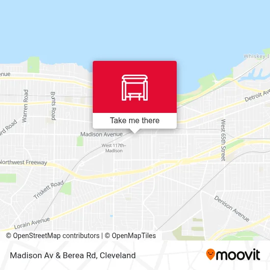 Madison Av & Berea Rd map