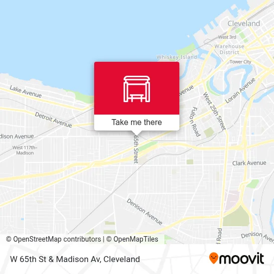 W 65th St & Madison Av map