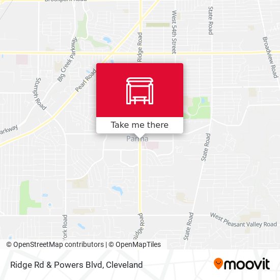 Ridge Rd & Powers Blvd map