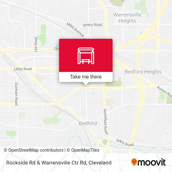 Rockside Rd & Warrensville Ctr Rd map