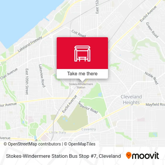 Stokes-Windermere Station Bus Stop #7 map
