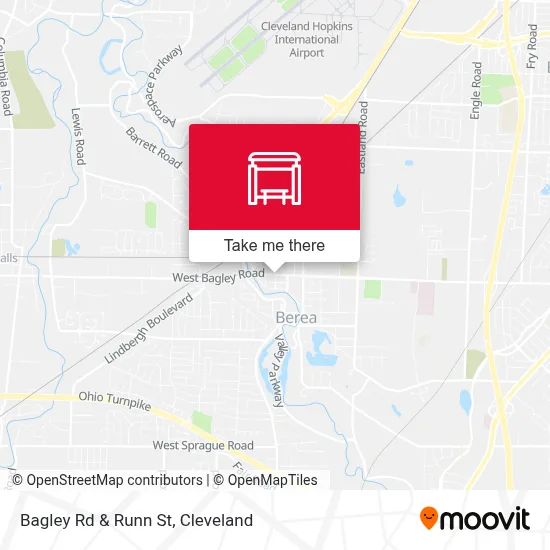 Bagley Rd & Runn St map