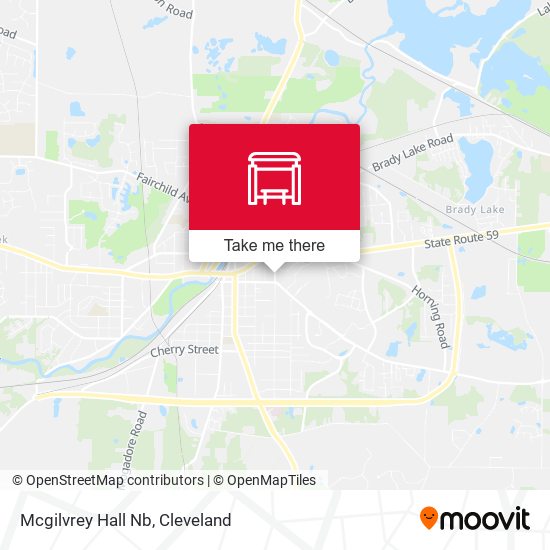 Mcgilvrey Hall Nb map