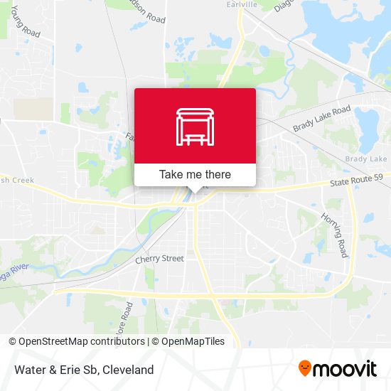 Water & Erie Sb map