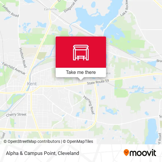 Alpha & Campus Point map