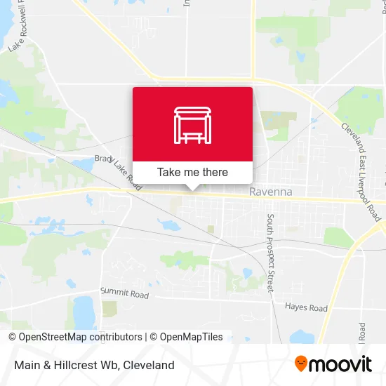 Main & Hillcrest Wb map