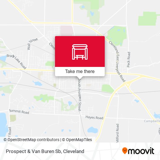 Prospect & Van Buren Sb map