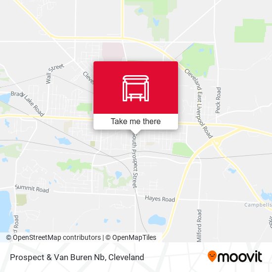 Prospect & Van Buren Nb map