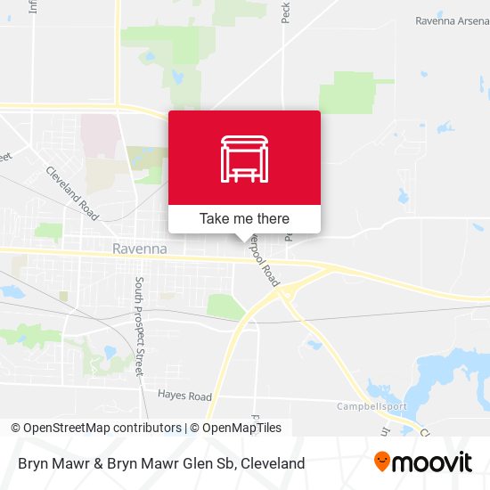 Bryn Mawr & Bryn Mawr Glen Sb map
