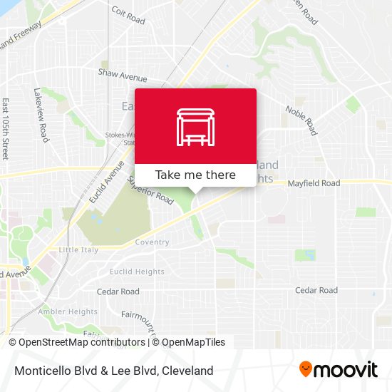 Monticello Blvd & Lee Blvd map