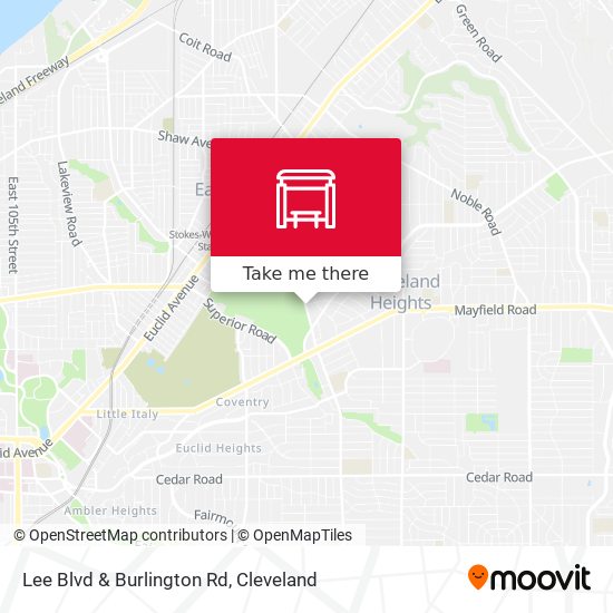 Lee Blvd & Burlington Rd map