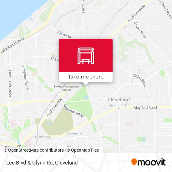 Lee Blvd & Glynn Rd map