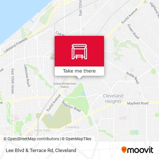 Lee Blvd & Terrace Rd map