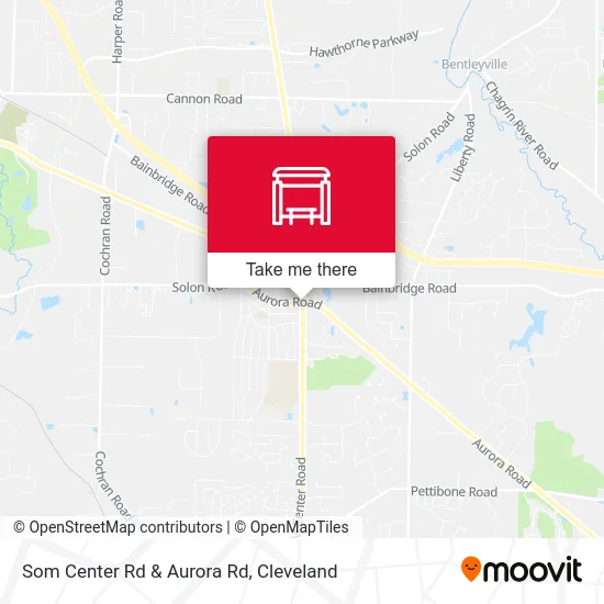 Som Center Rd & Aurora Rd map