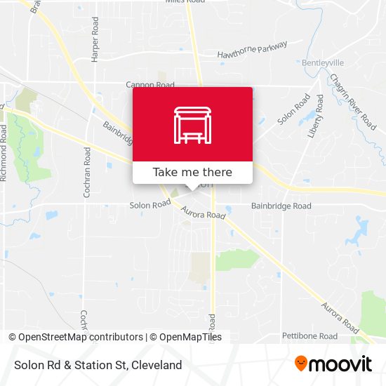 Solon Rd & Station St map