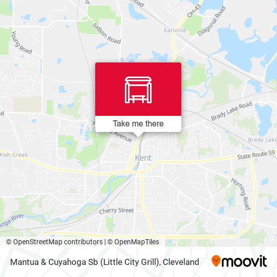 Mantua & Cuyahoga Sb (Little City Grill) map