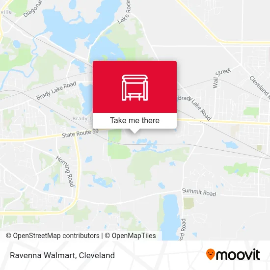 Ravenna Walmart map