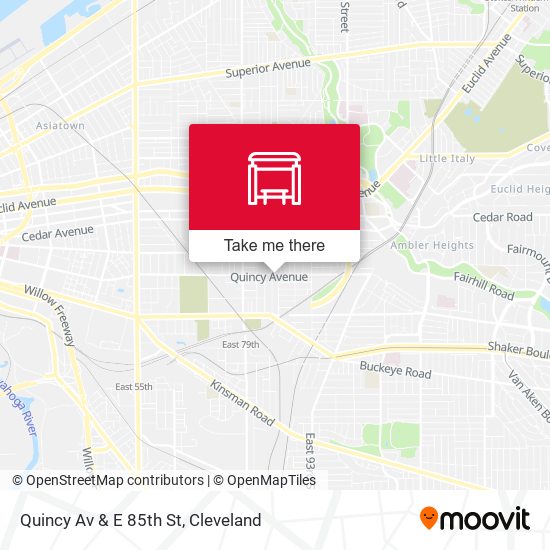 Mapa de Quincy Av & E 85th St