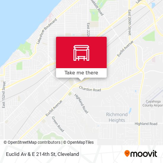 Euclid Av & E 214th St map