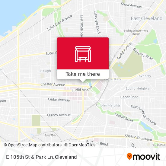 E 105th St & Park Ln map