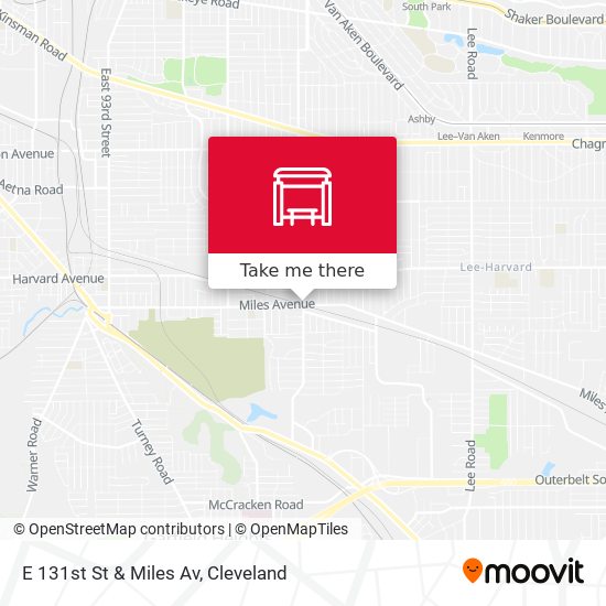 E 131st St & Miles Av map