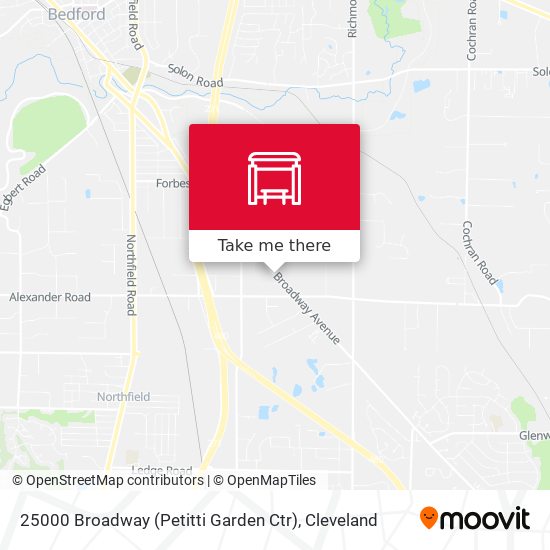 25000 Broadway (Petitti Garden Ctr) map
