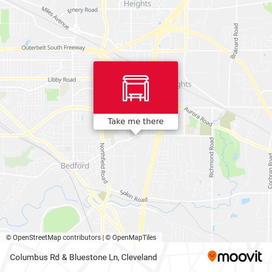 Columbus Rd & Bluestone Ln map