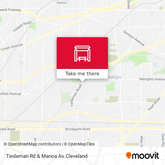 Mapa de Tiedeman Rd & Manoa Av