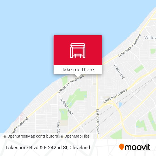 Lakeshore Blvd & E 242nd St map