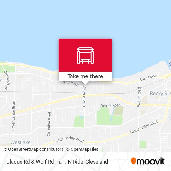 Mapa de Clague Rd & Wolf Rd Park-N-Ride