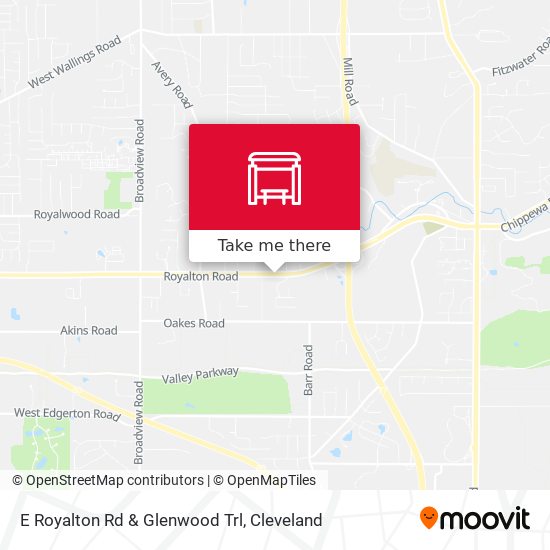 E Royalton Rd & Glenwood Trl map