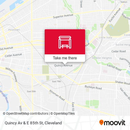 Mapa de Quincy Av & E 85th St