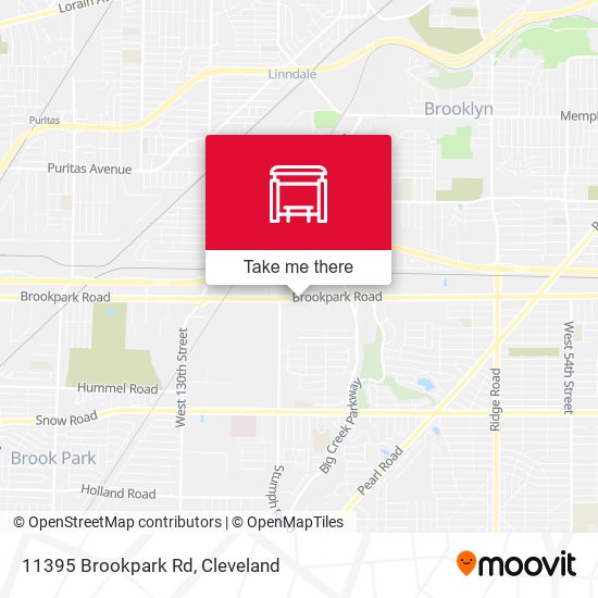 Mapa de 11395 Brookpark Rd